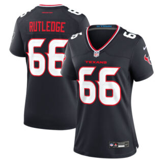 Women's Keylan Rutledge Houston Texans #66 Team Game Jersey - Navy