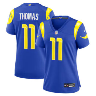 Women's Keir Thomas Los Angeles Rams #96 Team Game Jersey - Royal