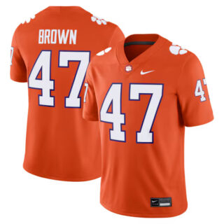Men's Sammy Brown Clemson Tigers Game Football Jersey - Orange