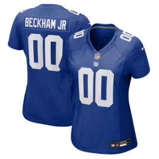 Women's Odell Beckham Jr. New York Giants #00 Team Game Jersey - Royal