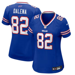 Women's Mac Dalena Buffalo Bills #82 Team Game Jersey - Royal