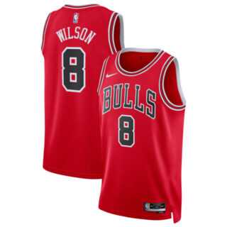 Women's Caleb Wilson Chicago Bulls 2026 NBA Draft Swingman Jersey - Icon Edition - Red
