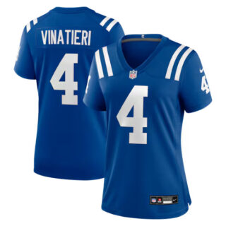 Women's Adam Vinatieri Indianapolis Colts #4 Team Retired Game Jersey - Royal