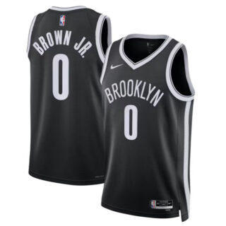 Women's Mikel Brown Jr. Brooklyn Nets #0 Swingman Jersey - Icon Edition - Black