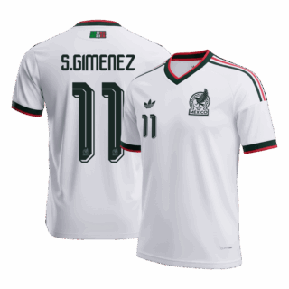 S.GIMENEZ #11 Mexico Away Soccer Jersey World Cup 2026 White
