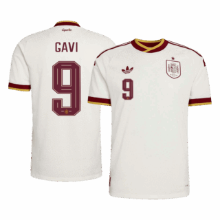 Spain GAVI #9 Away Soccer Jersey Authentic 2026