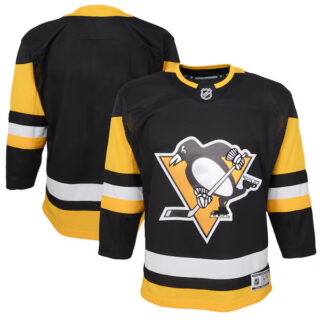Youth Pittsburgh Penguins Home Premier Blank Jersey - Black