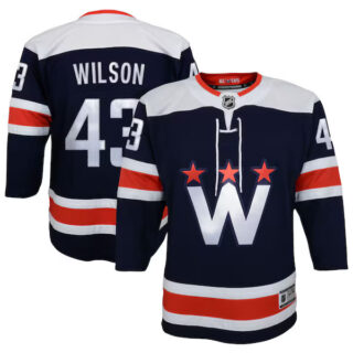 Youth Tom Wilson Washington Capitals #43 2020/21 Alternate Premier Player Jersey - Navy