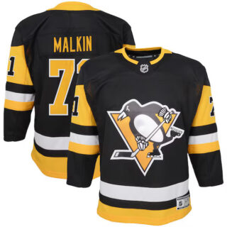 Youth Evgeni Malkin Pittsburgh Penguins #71 Home Premier Player Jersey - Black