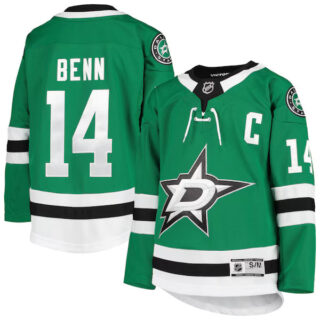 Youth Jamie Benn Dallas Stars #14 Home Premier Player Jersey - Kelly Green