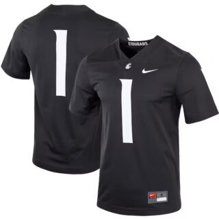 Men's #1 Washington State Cougars Untouchable Football Jersey - Charcoal