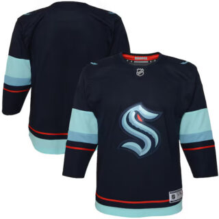 Youth Seattle Kraken Home Premier Jersey - Navy