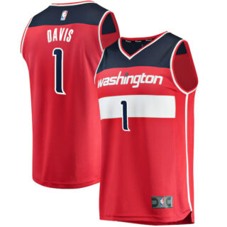 Youth Johnny Davis Washington Wizards #1 Fast Break Replica Jersey - Icon Edition - Red