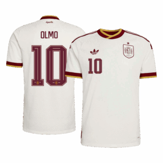 Spain OLMO #10 Away Soccer Jersey Authentic 2026