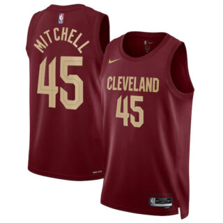 Women's Donovan Mitchell Cleveland Cavaliers #45 Swingman Jersey - Icon Edition - Wine