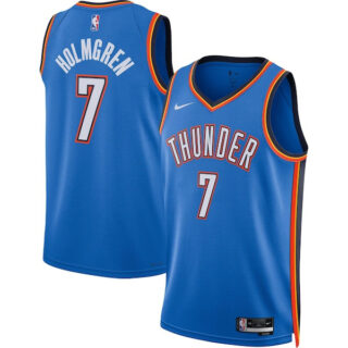 Women's Chet Holmgren Oklahoma City Thunder #7 2022 NBA Draft First Round Pick Player Swingman Jersey - Icon Edition - Blue