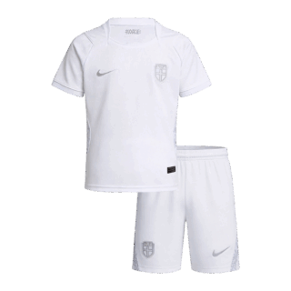 Kids Norway Third Soccer Jersey Kit (Jersey+Shorts) ?World Cup 2026 White