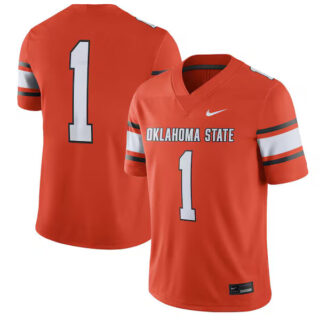 Men's #1 Oklahoma State Cowboys Game Jersey - Orange