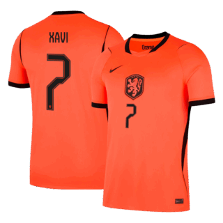 XAVI #7 Netherlands Home Soccer Jersey World Cup 2026 Orange