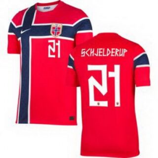 Men 21 Norway Andreas Schjelderup Home Stadium Replica