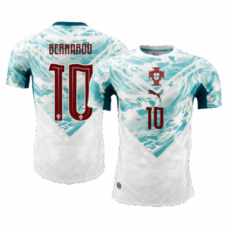 Portugal BERNARDO #10 Away Soccer Jersey Authentic 2026