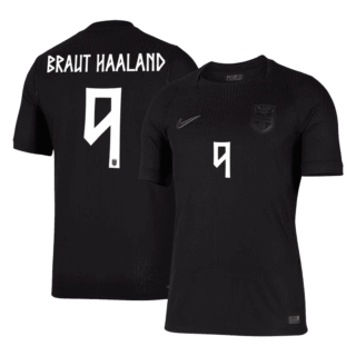 Norway BRAUT HAALAND #9 Away Soccer Jersey Authentic 2026