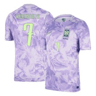 HEUNGMIN #7 South Korea Away Soccer Jersey World Cup 2026 Purple