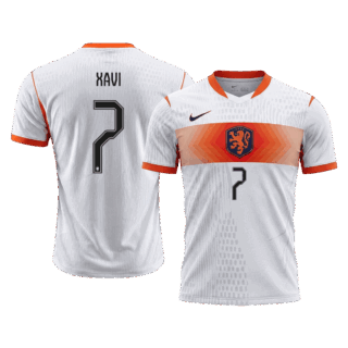 Netherlands XAVI #7 Away Soccer Jersey Authentic 2026