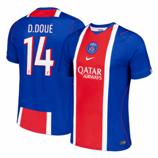 PSG D.DOUE #14 Home Soccer Jersey 2026/27
