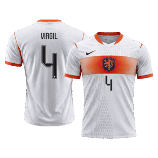 Netherlands VIRGIL #4 Away Soccer Jersey Authentic 2026