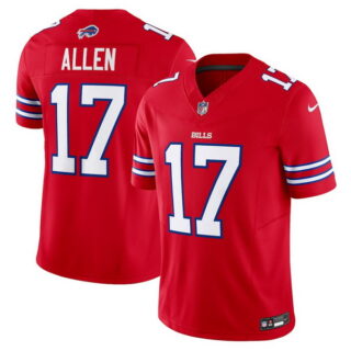 Men's Buffalo Bills #17 Josh Allen Red Vapor F.U.S.E. Limited Jersey