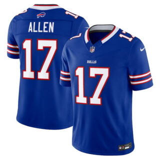 Men's Buffalo Bills #17 Josh Allen Royal Vapor F.U.S.E. Stitched Limited Jersey
